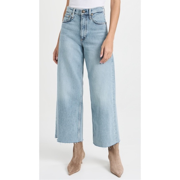 rag & bone Denim - Rag & Bone Andi High-Rise Ankle Wide-Leg Jeans In Cecilia Size 27